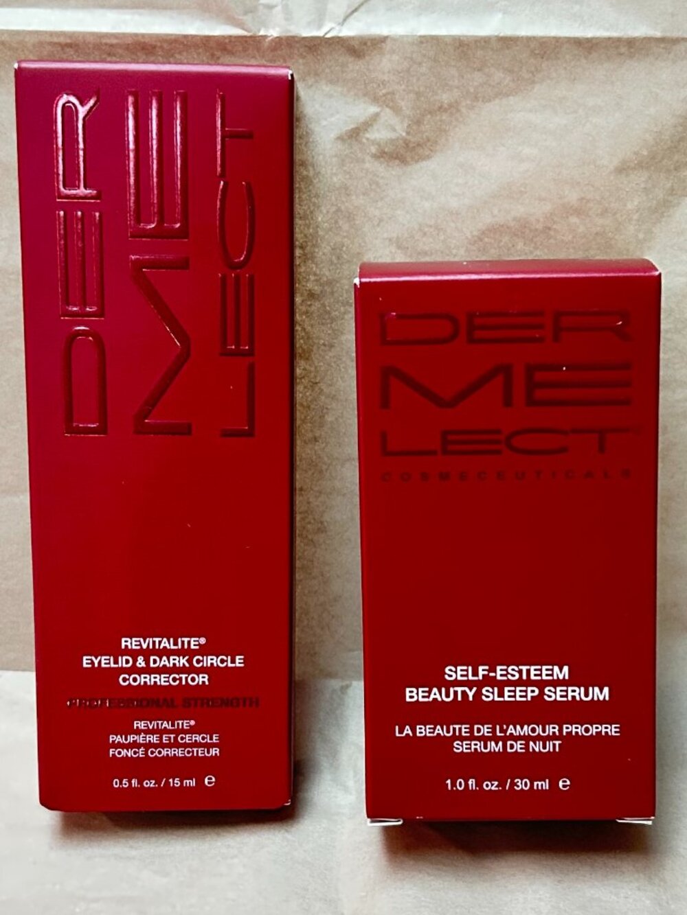 Dermelect Self-Esteem Serum & Revitalite Eye Cream